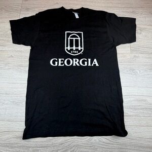 Tultex Mens Black Georgia UGA Arches T-Shirt‎ Dawgs Size M